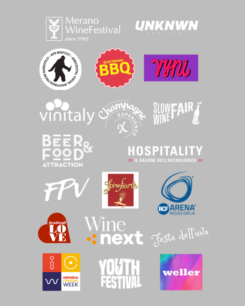 3 Loghi eventi e fiere che hanno scelto il ghiaccio Fredd