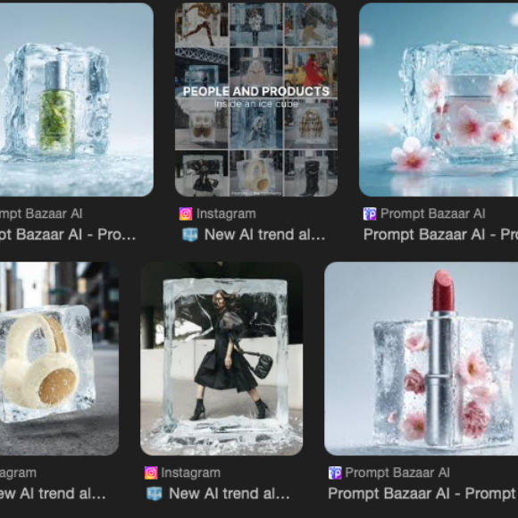 Trend prodotto nel ghiaccio AI